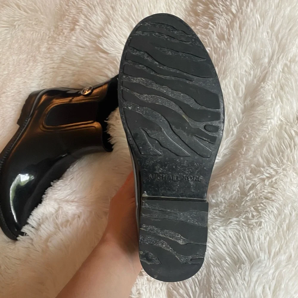 Michael Kors Black Ankle Rain Boot Size 7 - Picture 4 of 9
